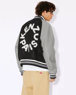 Flash Sale Chaqueta de lana unisex 'Varsity' Mujer/Hombre Chaquetas y Abrigos|Chaquetas y Abrigos