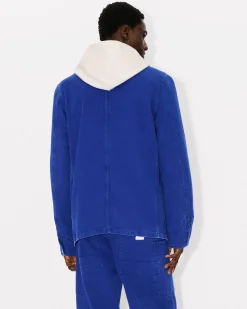 Discount Chaqueta desenfadada de estilo worker ' Elephant Flag' Hombre Denim|Chaquetas y Abrigos
