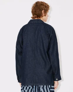 Cheap Chaqueta kimono vaquera logo 'Boke Flower' bordado Hombre Chaquetas y Abrigos