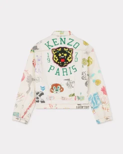 Flash Sale Chaqueta trucker ' Drawn Varsity' Hombre Denim|Chaquetas y Abrigos
