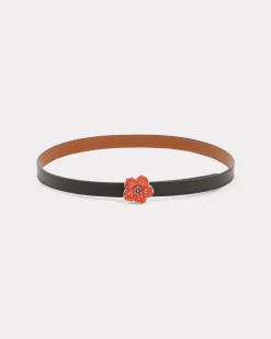 Cheap Cintur&oacute;n fino reversible 'Boke Flower' de piel Cinturones