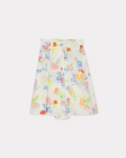 Store Falda plisada ' Drawn Flowers' Mujer Vestidos y Faldas|Novedades