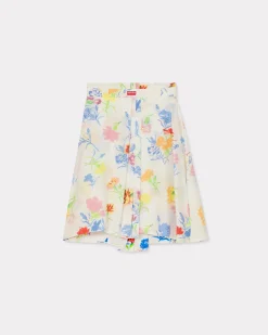 Store Falda plisada ' Drawn Flowers' Mujer Vestidos y Faldas|Novedades
