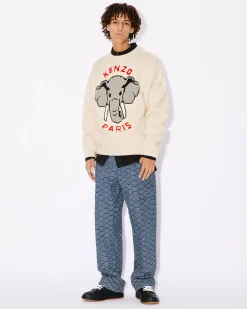 Clearance Jersey con motivo ' &Eacute;l&eacute;phant' bordado Hombre Jerseis