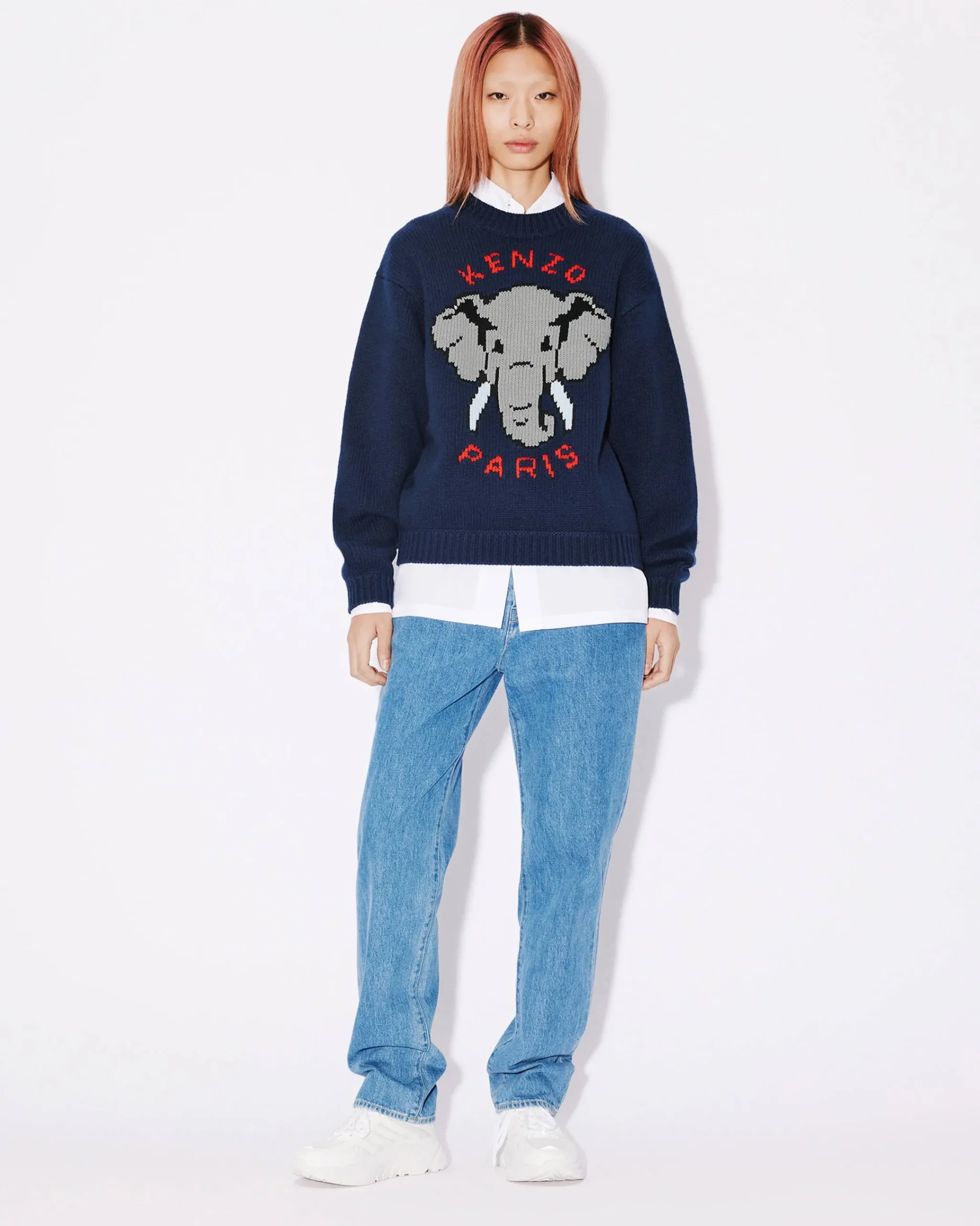 Cheap Jersey de lana ' Éléphant' Mujer Jerséis