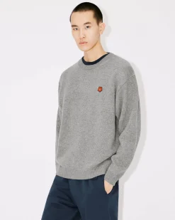 Flash Sale Jersey de lana logo 'Boke Flower' bordado Hombre Jerseis