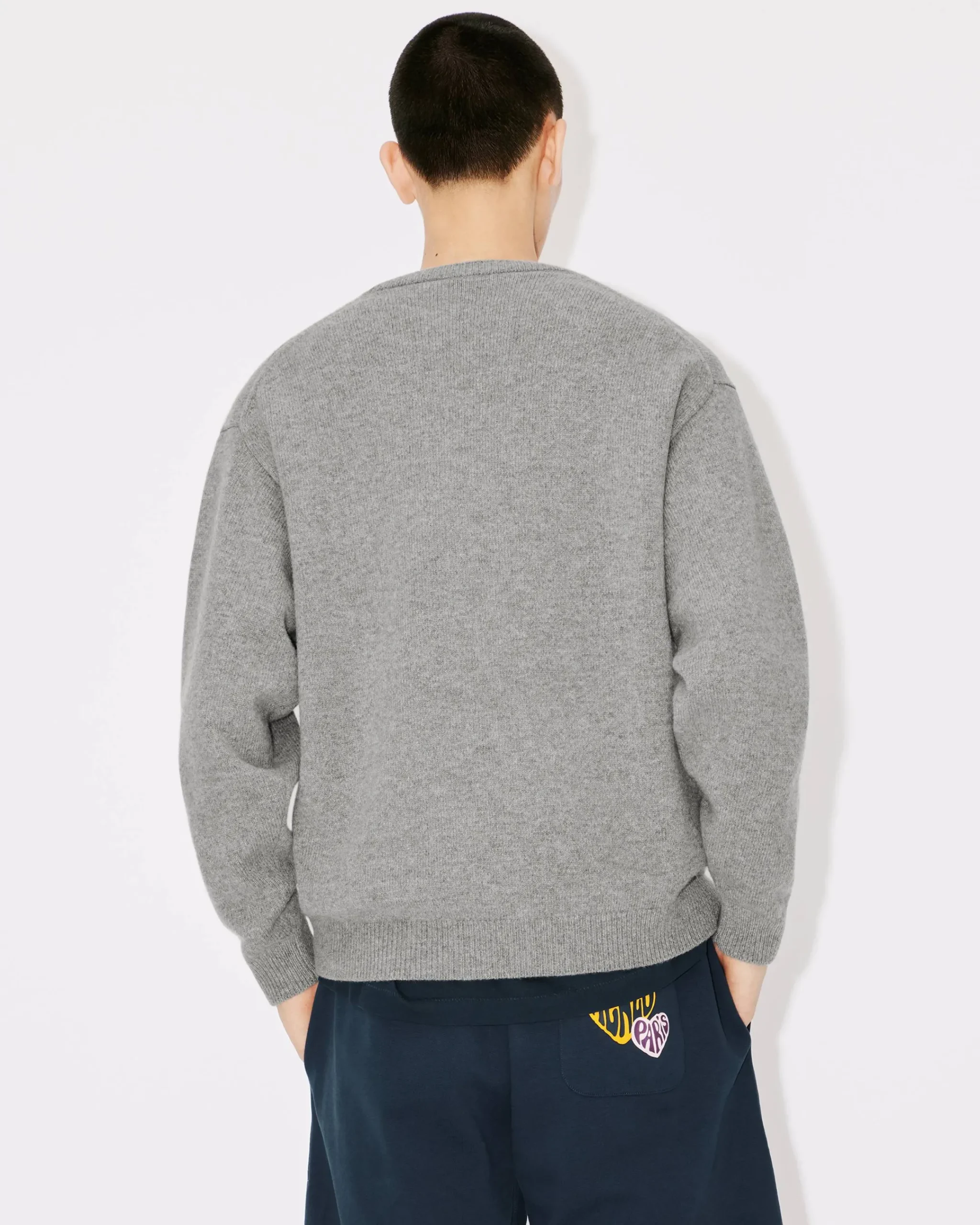 Flash Sale Jersey de lana logo 'Boke Flower' bordado Hombre Jerseis