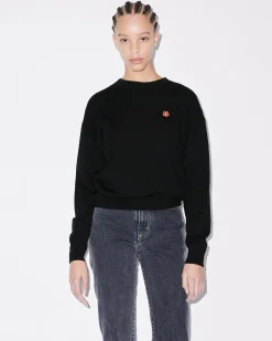 Best Jersey de lana logo 'Boke Flower Crest' Mujer Jerséis|Boke Flower