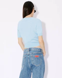 Online Jersey de manga corta con parche 'Boke Flower' bordado Mujer Jerséis|Boke Flower