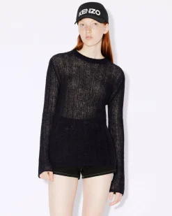 Sale Jersey de punto semitransparente Mujer Camisas y Tops|Jerséis