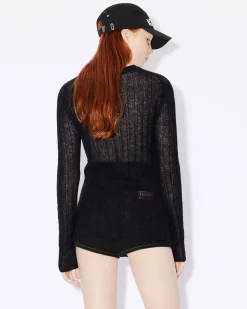 Sale Jersey de punto semitransparente Mujer Camisas y Tops|Jerséis