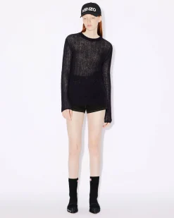 Sale Jersey de punto semitransparente Mujer Camisas y Tops|Jerséis