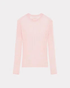 Cheap Jersey de punto semitransparente Mujer Camisas y Tops|Jerséis