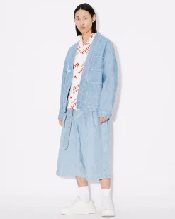 Cheap Kimono con bordado ' by Verdy' Hombre Denim|Chaquetas y Abrigos