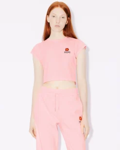 Fashion Minicamiseta con parche 'Boke Flower Crest' bordado Mujer Camisetas y Polos|Boke Flower