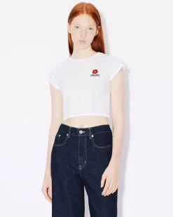 Hot Minicamiseta con parche 'Boke Flower Crest' bordado Mujer Camisetas y Polos|Boke Flower