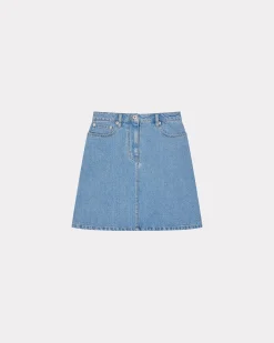 Fashion Minifalda de tejido denim japon&eacute;s con bordado 'Year of the Dragon' Mujer Denim|Vestidos y Faldas