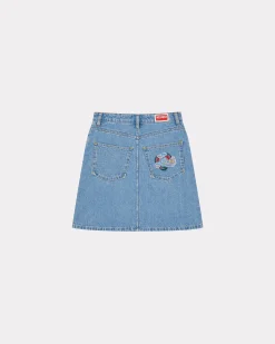Fashion Minifalda de tejido denim japon&eacute;s con bordado 'Year of the Dragon' Mujer Denim|Vestidos y Faldas
