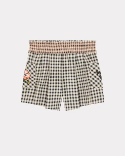 Shop Pantalón corto bordado 'Flower' Niñas (3-12 años)