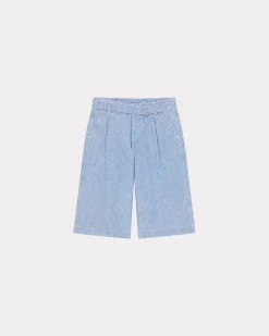 Shop Pantalón corto vaquero de estilo militar Hombre Denim|Pantalones
