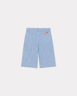 Shop Pantal&oacute;n corto vaquero de estilo militar Hombre Denim|Pantalones