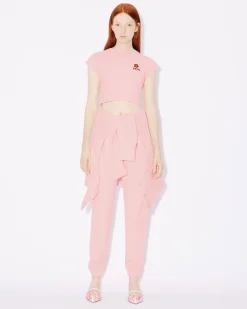 Cheap Pantal&oacute;n de ch&aacute;ndal con parche 'Boke Flower' bordado Mujer Pantalones y Shorts|Boke Flower