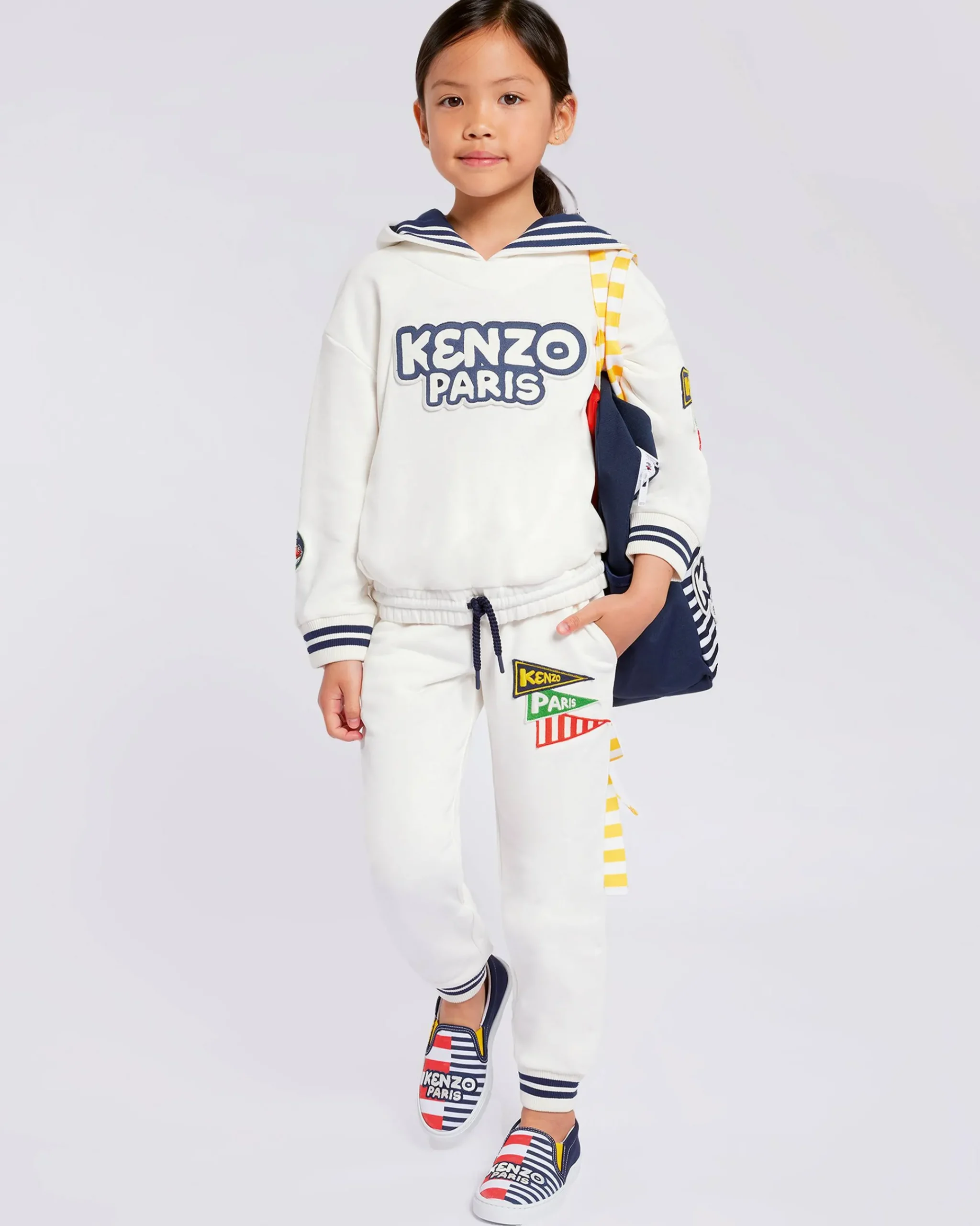 Outlet Pantalón jogger bordado 'Sailor' Niñas (3-12 años)