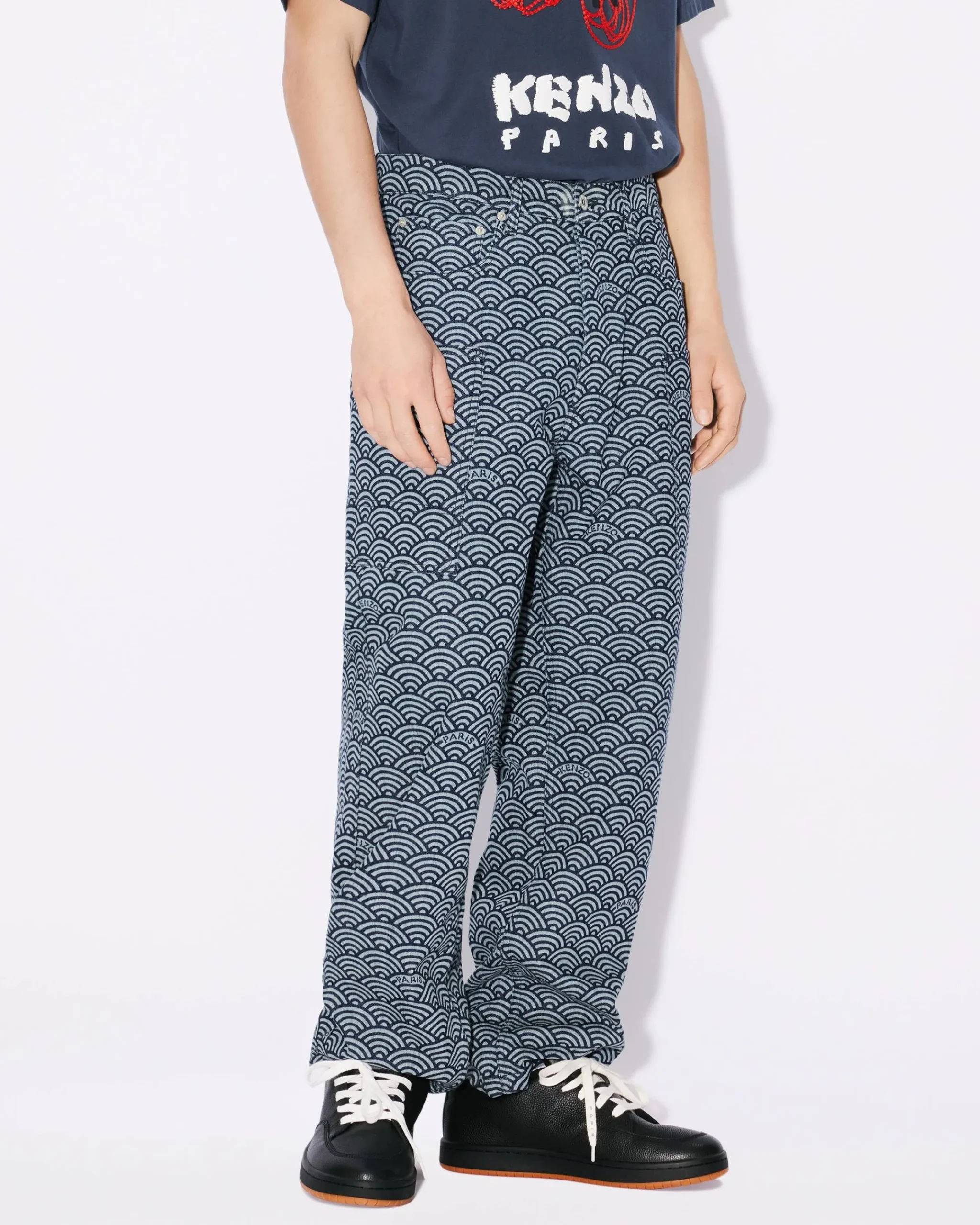 Sale Pantalón vaquero cargo Monkey ' Seigaiha' Hombre Denim|Novedades