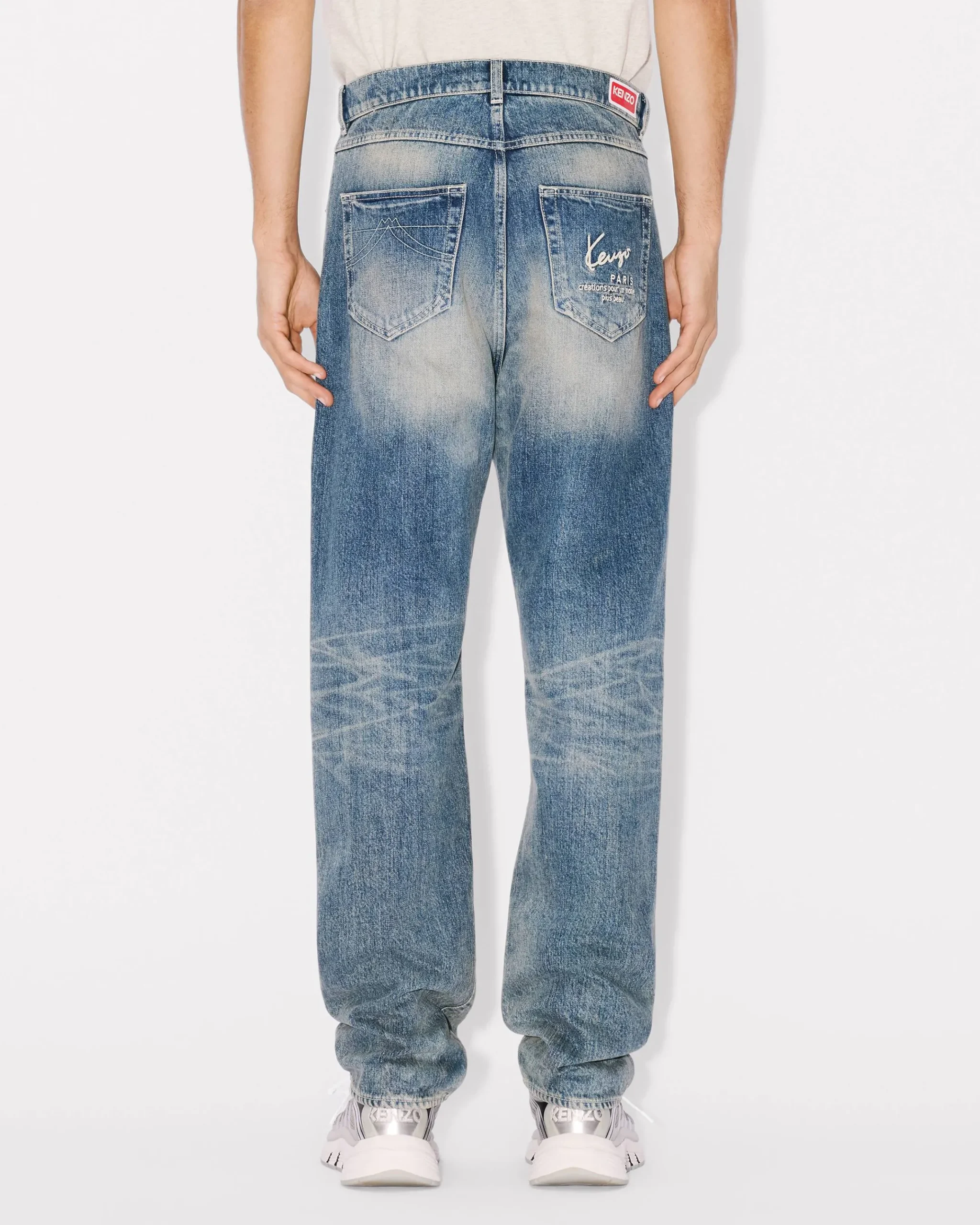 Hot Pantalón vaquero recto Asagao ' Creations' Hombre Denim|Pantalones