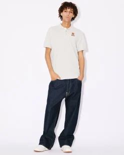 Cheap Polo ajustado con bordado 'Boke Flower Crest' Hombre Boke Flower