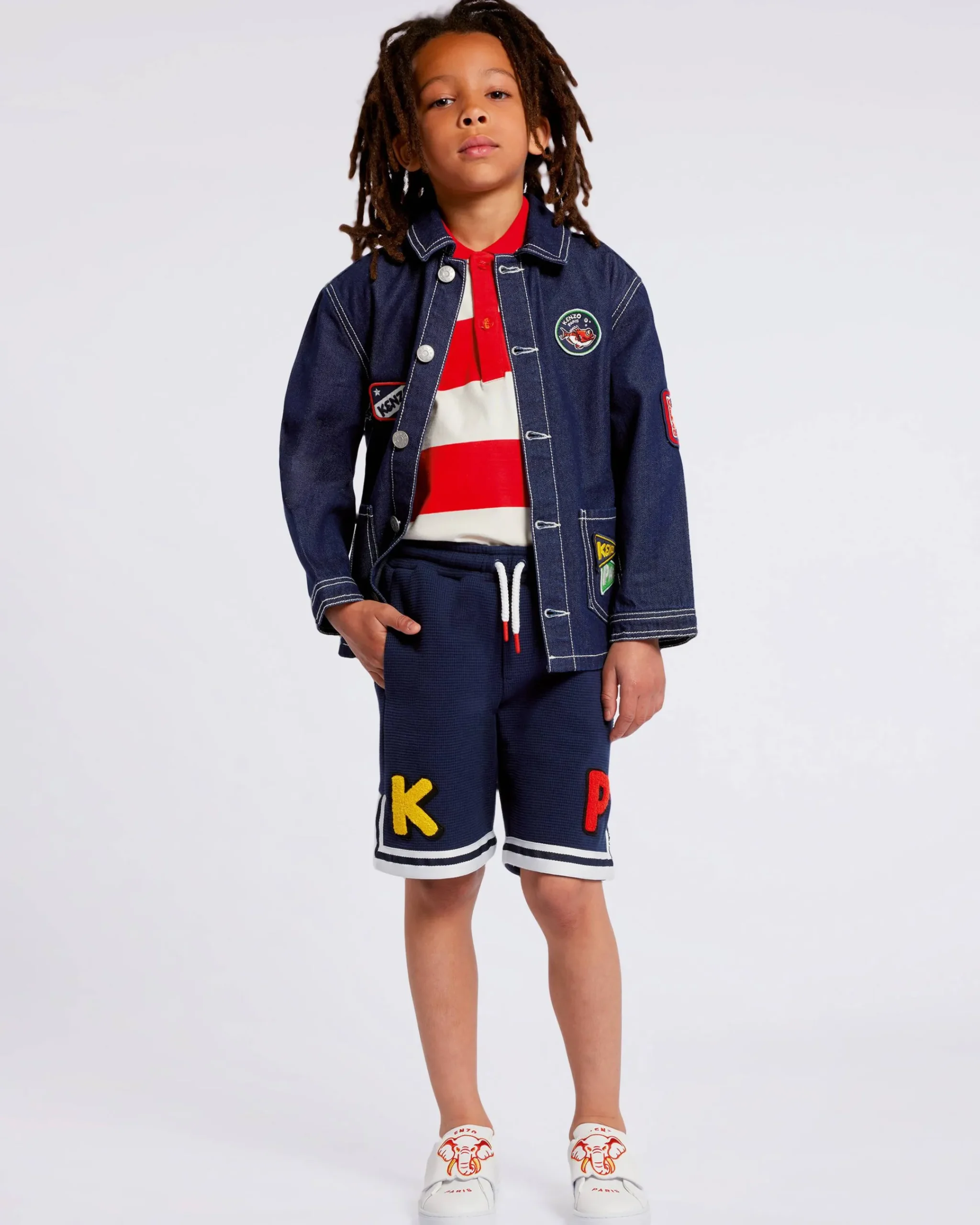 Store Polo de rayas con estampado en la espalda 'Sailor' Niños Niños (3-12 años)