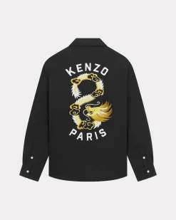 Clearance Sobrecamisa acolchada unisex 'Year of the Dragon' Mujer/Hombre Camisas y Tops|Camisas