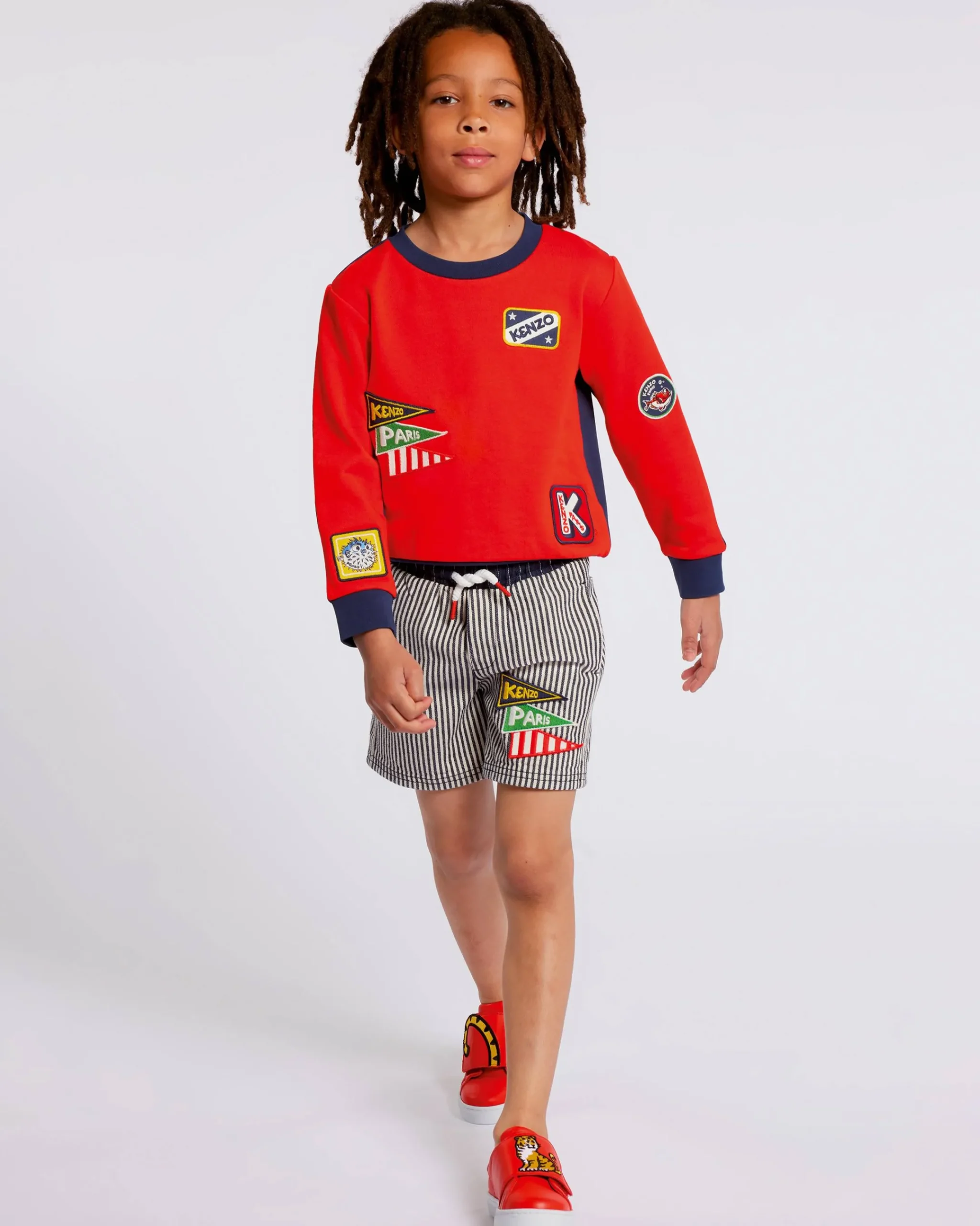 Outlet Sudadera bicolor bordada 'Sailor' Niños Niños (3-12 años)