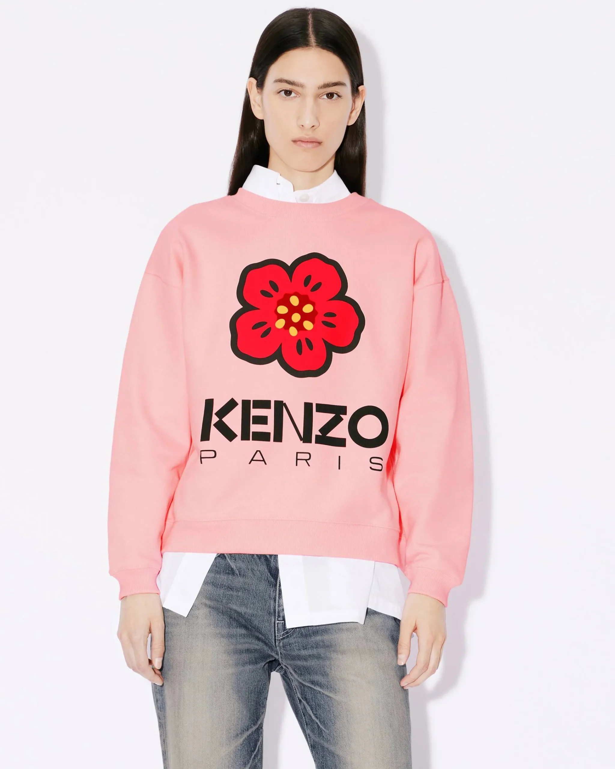 Cheap Sudadera 'Boke Flower Placed' Mujer Sudaderas y Hoodies|Boke Flower