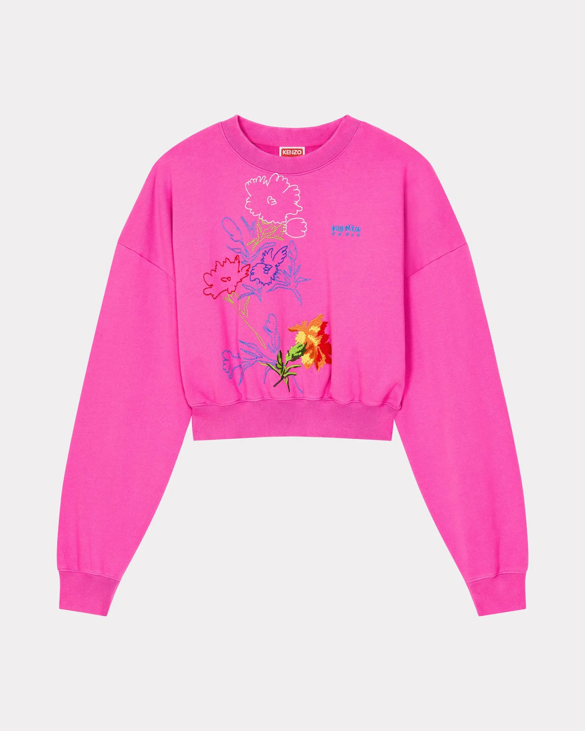 Fashion Sudadera bordada ' Drawn Flowers' Mujer Sudaderas y Hoodies|Novedades