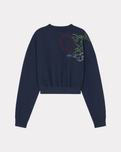 Cheap Sudadera bordada ' Drawn Flowers' Mujer Sudaderas y Hoodies|Novedades