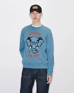 Shop Sudadera bordada &Eacute;l&eacute;phant 'Varsity Jungle' Hombre Sudaderas y Hoodies