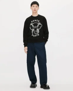 Cheap Sudadera bordada &Eacute;l&eacute;phant 'Varsity Jungle' Hombre Sudaderas y Hoodies
