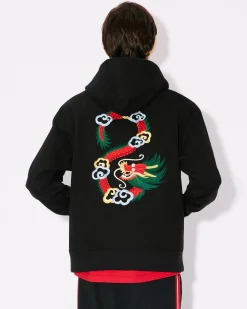 Best Sale Sudadera cl&aacute;sica bordada ''Year of the Dragon' con capucha Hombre Sudaderas y Hoodies