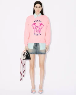 Cheap Sudadera con bordado ' Elephant' Mujer Sudaderas y Hoodies