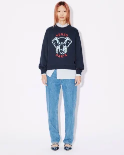 Store Sudadera con bordado ' Elephant' Mujer Sudaderas y Hoodies