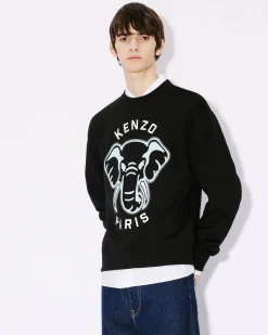 Best Sudadera con bordado ' Elephant' Hombre Sudaderas y Hoodies