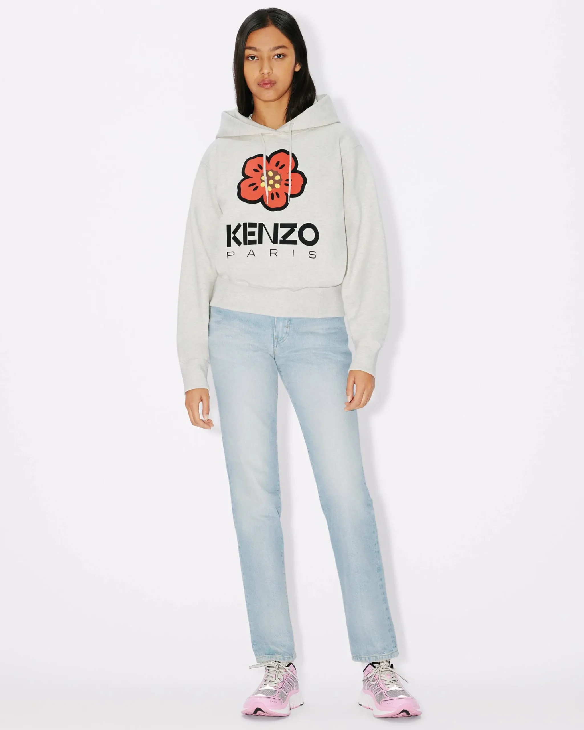 Clearance Sudadera con capucha 'Boke Flower Placed' Mujer Sudaderas y Hoodies