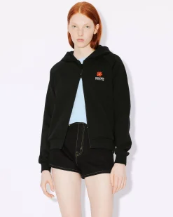 New Sudadera con capucha y bordado 'Boke Flower Crest' Mujer Sudaderas y Hoodies|Boke Flower