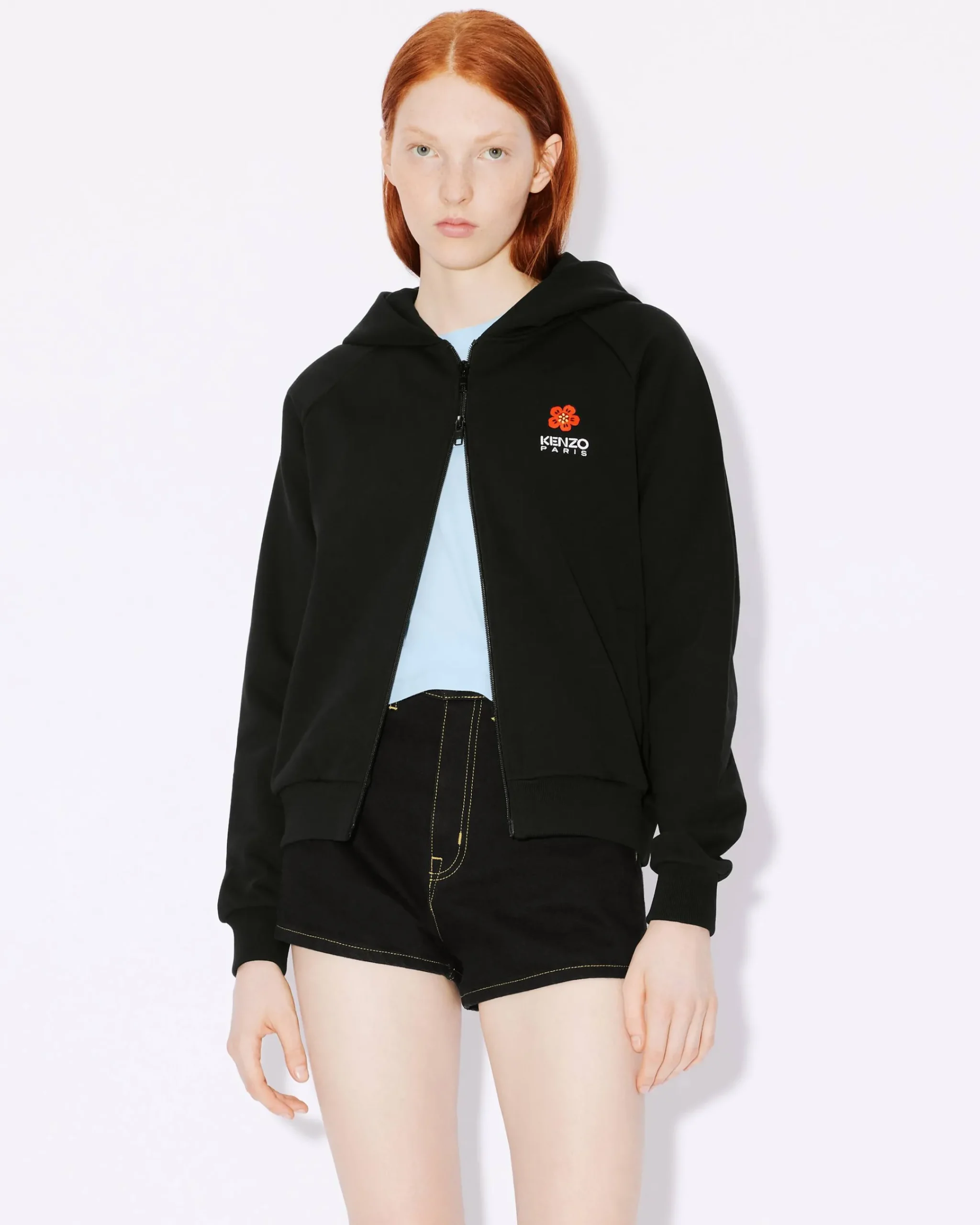 New Sudadera con capucha y bordado 'Boke Flower Crest' Mujer Sudaderas y Hoodies|Boke Flower