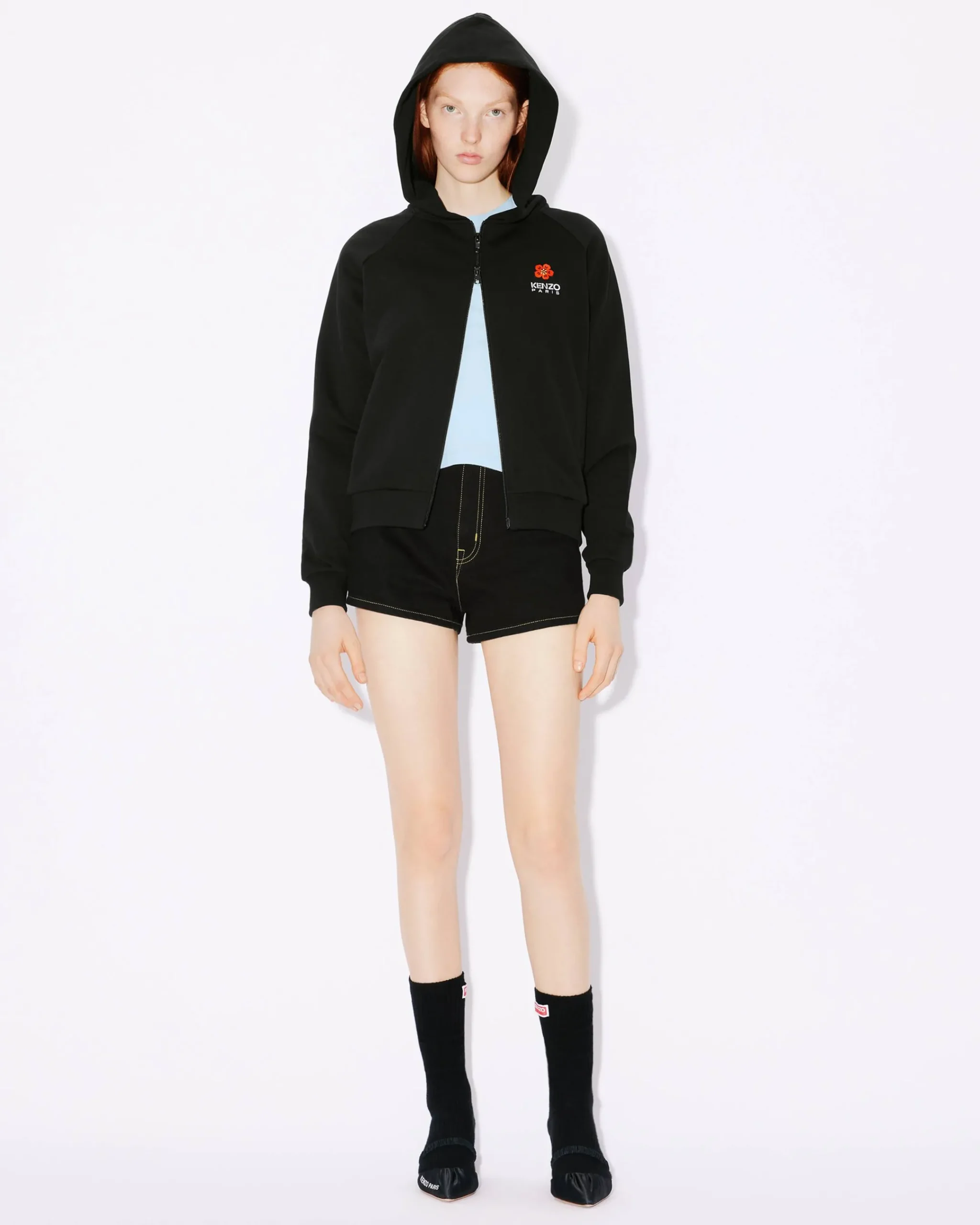 New Sudadera con capucha y bordado 'Boke Flower Crest' Mujer Sudaderas y Hoodies|Boke Flower