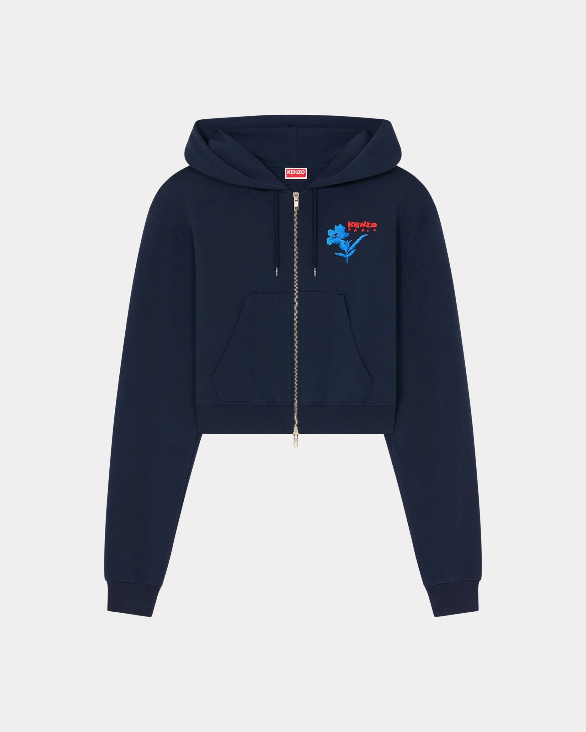 New Sudadera con capucha y bordado ' Drawn Flowers' Mujer Sudaderas y Hoodies|Novedades