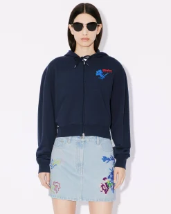 New Sudadera con capucha y bordado ' Drawn Flowers' Mujer Sudaderas y Hoodies|Novedades