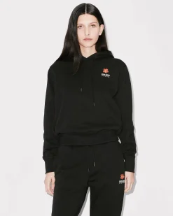 Clearance Sudadera con capucha y logo 'Boke Flower' bordado Mujer Sudaderas y Hoodies|Boke Flower