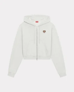Cheap Sudadera con cremallera bordada 'Lucky Tiger Crest' Mujer Sudaderas y Hoodies|Lucky Tiger